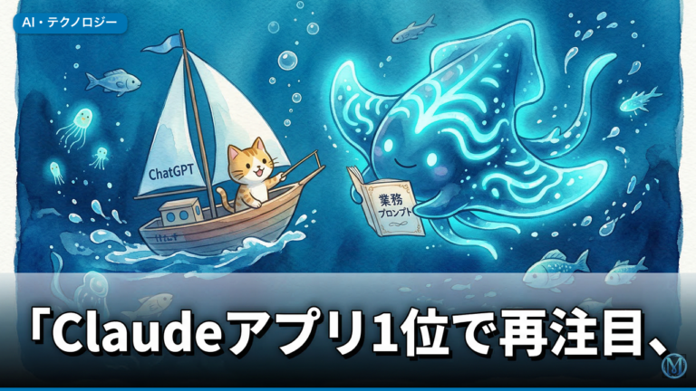 Claudeアプリ1位で再注目、ChatGPT業務プロンプト移行手順