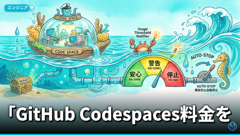 GitHub Codespaces料金を止める90%通知と自動停止Runbook