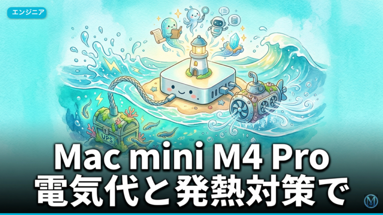 Mac mini M4 Pro 電気代と発熱対策でAIを24時間運用する方法