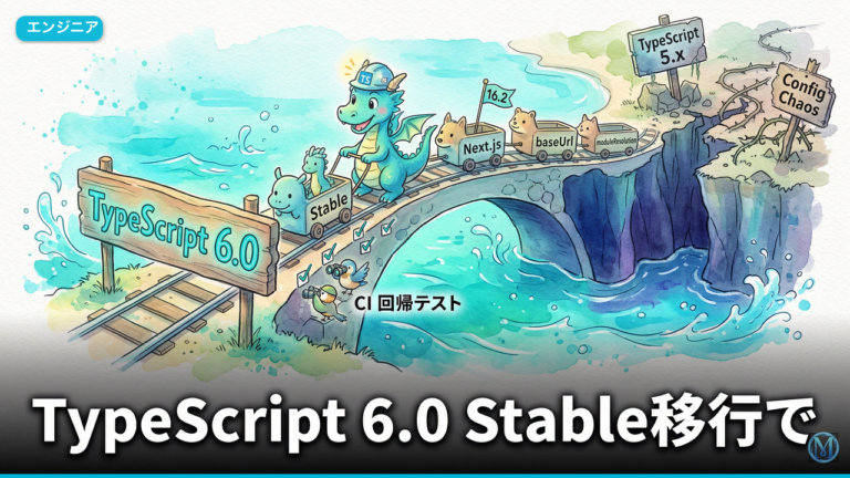 TypeScript 6.0 Stable移行でNext.js 16.2 CI回帰を防ぐ