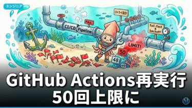 GitHub Actions再実行50回上限に備えるCI設計テンプレ