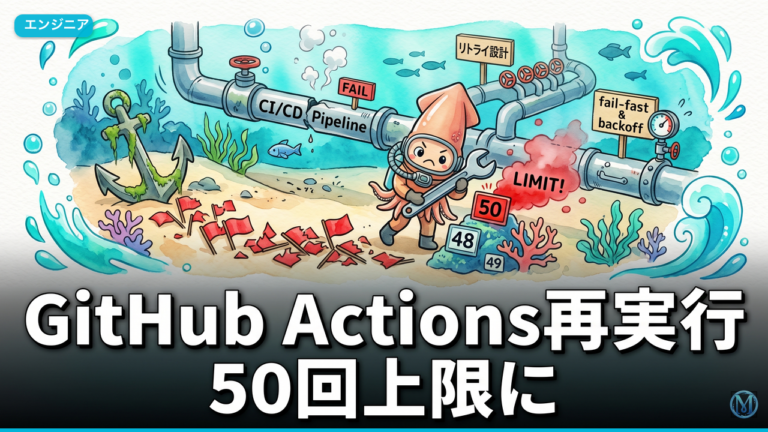 GitHub Actions再実行50回上限に備えるCI設計テンプレ