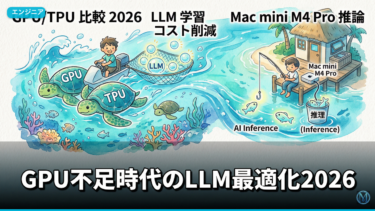 GPU不足時代のLLM最適化2026｜TPU・NVIDIA・Mac mini比較