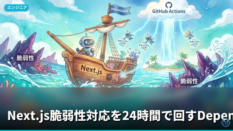 Next.js脆弱性対応を24時間で回すDependabot自動マージ設計