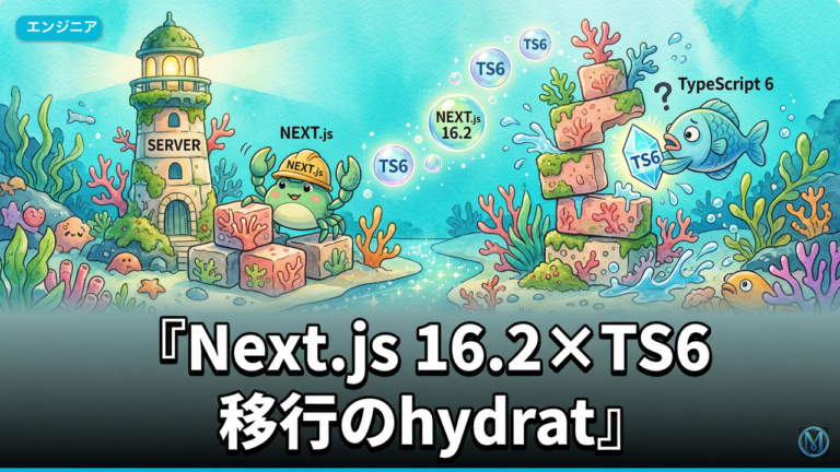 Next.js 16.2×TS6移行のhydration mismatch修正術