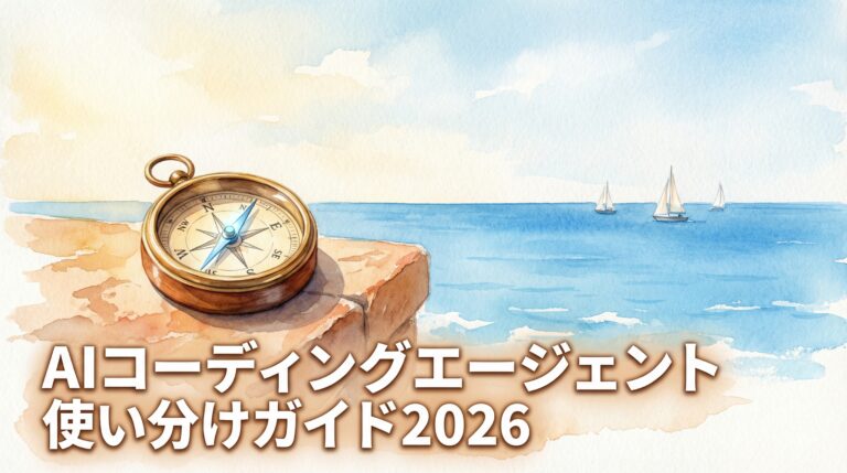 AIコーディングエージェント使い分けガイド2026｜4大ツール徹底比較