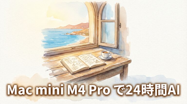Mac mini M4 Pro 24時間AIエージェント