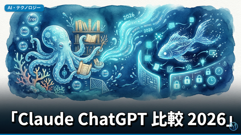 Claude ChatGPT 比較 2026｜無料版の実務差を検証